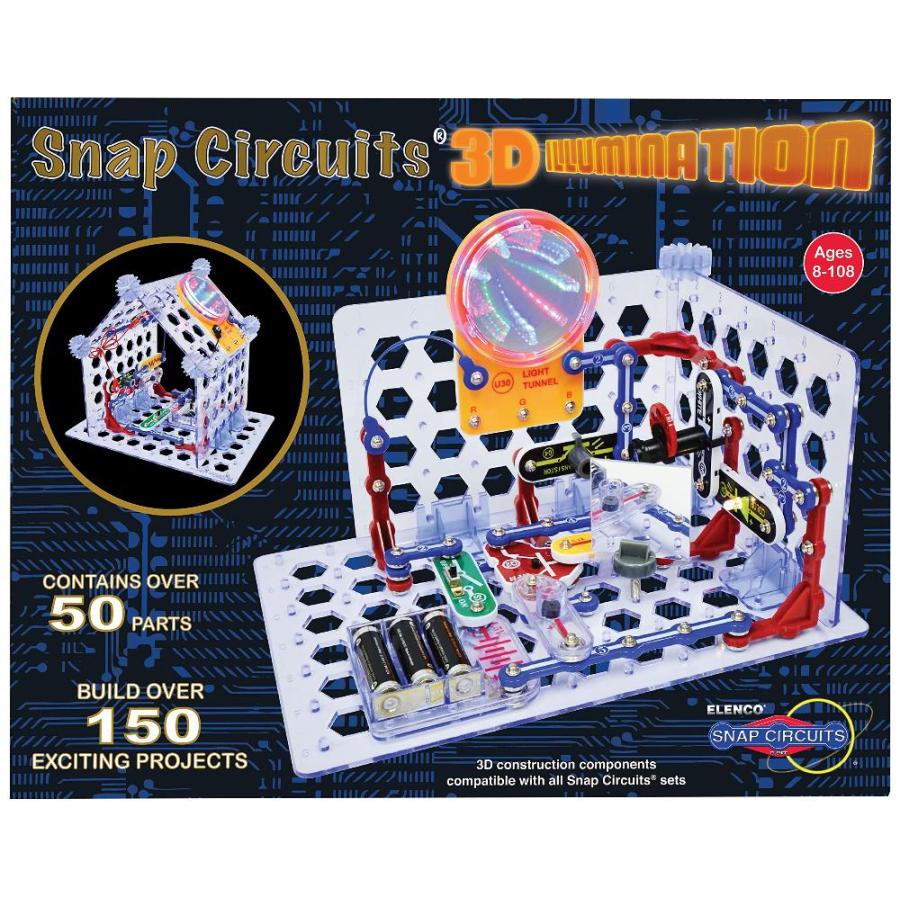 Snap Circuits 3Dイルミネーション電子探検キット 150以上のSTEM