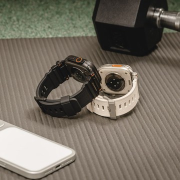【SwitchEasy 魚骨牌】Rugged 矽膠防水錶帶44/45/46/49mm-Apple Watch
