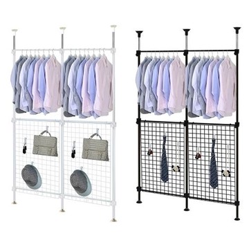 巴塞隆納─120頂天立地伸縮衣架網架置物架