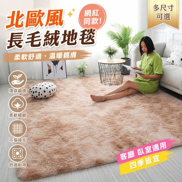 🧶北歐風長毛絨地毯 客廳臥室滿鋪地墊 房間床邊毯 網紅同款地墊 疏脫工藝 環保親膚 多尺寸可選 四季通用