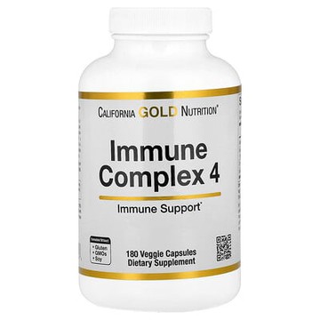 California Gold Nutrition, 機體抵抗複合物 4 素食膠囊，180 粒