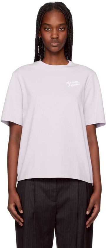 Maison Kitsuné 紫色 Maison Kitsuné Handwriting Comfort T 恤