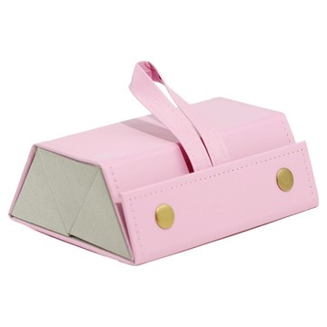 bebehome 皮質多格眼鏡收納盒 3格  粉色