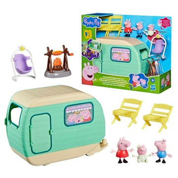 (孩之寶 Hasbro) 粉紅豬小妹 三隻小豬露營車遊戲組