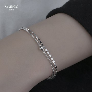 【Gulicc】古莉可 手鍊 嘻哈金屬雙層手鍊