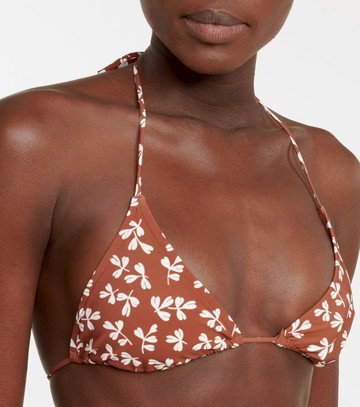 Tory Burch Printed triangle bikini top