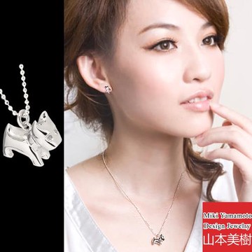 山本美樹 Puppy Dog 狗狗奧地利水晶項鍊(MIT)