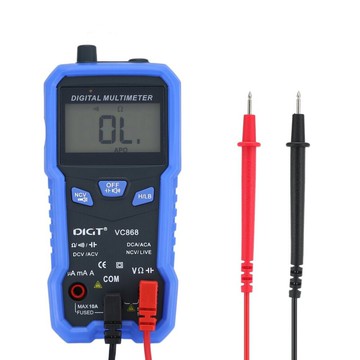 iMax VC-868 智慧型多功能電表 含測試線 自動換檔 電場感應 電容量測 手電筒照明 通斷測試