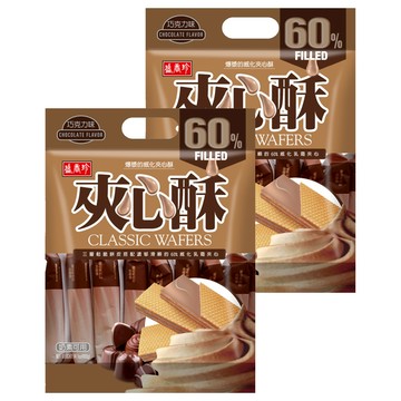 盛香珍 夾心酥 巧克力味  400g  2袋