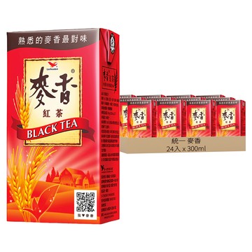 統一 麥香 紅茶  300ml  24入