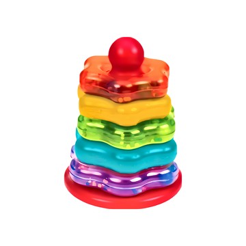 battat 貝果套圈圈玩具組 6個月以上適用 美國設計  彩紅  1組