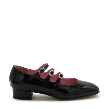 Carel - Black Leather Ariana Mary Jane Pumps