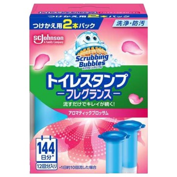 SC Johnson 莊臣 Scrubbing Bubbles 馬桶清潔凝膠替換裝2件組 花香  76g  1盒