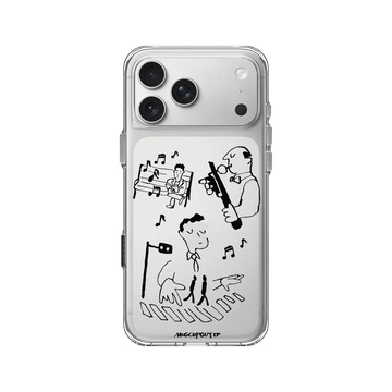 iPhone 17 Pro Max Clear Case（相機按鈕） 透明 - MUG CUP GUY - 生活中的爵士樂