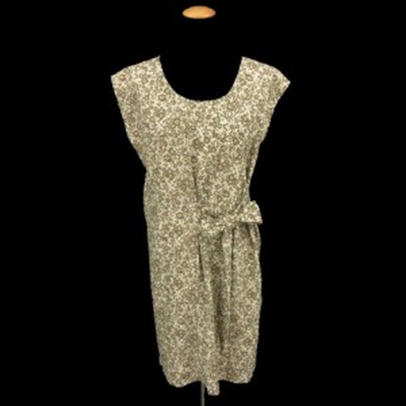 中古 バーニーズニューヨーク Barneys New York ワンピース ノースリーブ ひざ丈 リボン 総裏地 花 茶 白 レディース 通販 Lineポイント最大1 0 Get Lineショッピング