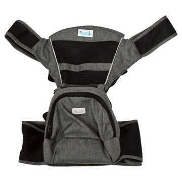 YODA 優的寶貝 透氣款儲物座椅式揹帶 內層網孔布料 透氣不悶熱 容量超大儲物 輕盈韌性  冰石灰  腰圍29-45吋  550g  1組