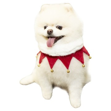 QIDINA 寵物聖誕派對領巾 A款  1個  紅色  大(脖圍39cm)
