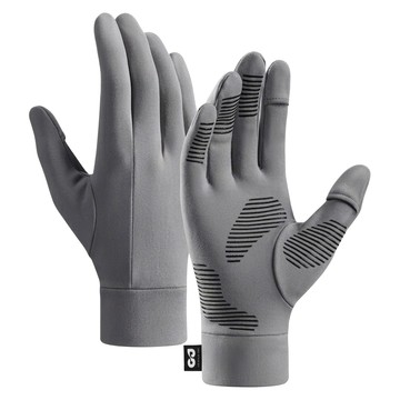 GOLOV.EJOy 翻指滑雪內襯手套 翻指款 DB72  灰色  1套  XXL