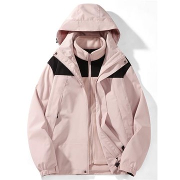 nasa沖鋒衣三合一男女2024新款戶外防風防水秋冬季情侶登山服外套