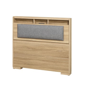 【顛覆設計】如雅插座收納靠枕床頭片(單大3.5尺)梧桐色