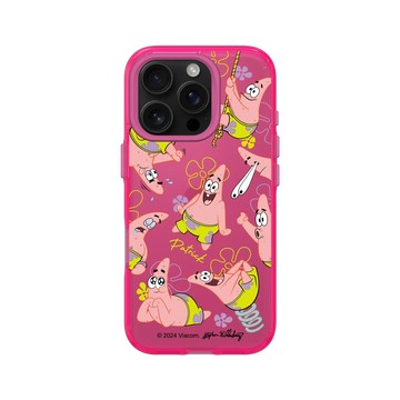 iPhone 16 Pro Clear 粉漾桃 - 海綿寶寶 SpongeBob - 派大星百變表情