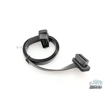 【逸品汽車百貨】外銷歐美 OBD2 1米延長線 16芯滿線 延長線 OBDII 診斷接頭 轉接線 扁線好藏線