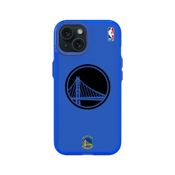 iPhone 15 Clear 激光藍 - NBA - B&W-金州勇士 Golden State Warriors B&W - Light
