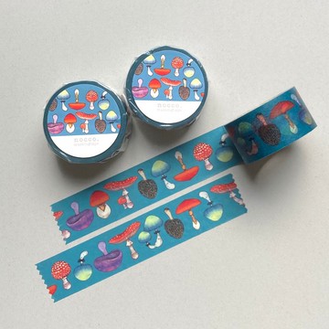 蘑菇美紋紙膠帶 24mm / 原始美紋紙膠帶 / Maste, Miko 膠帶, 文具, 文具, 文具, 紙料, 紙膠, 貼紙