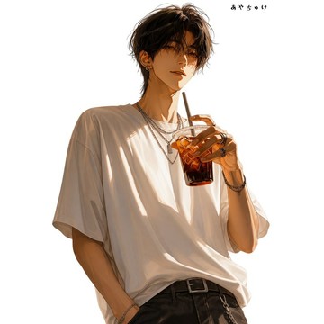 【8 月新品】07-137-0019 人物貼紙 簡約夏日男孩