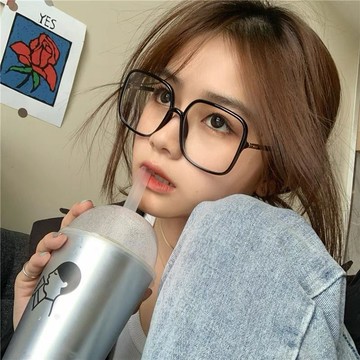 現貨24小時出貨❤️周揚青同款抗藍光眼鏡大方框眼鏡素顏神器抗UV400太陽眼鏡J09