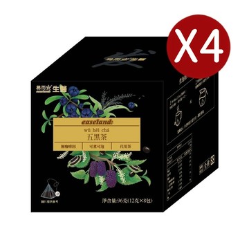 易而安 五黑茶12gX8包X4盒