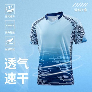 速乾短袖男裝 運動t恤 吸濕排汗 跑步健身Polo衫 羽毛球比賽女上隊