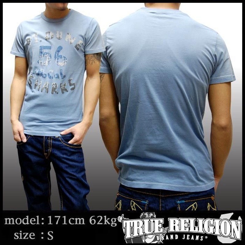 トゥルーレリジョン メンズ TRUE RELIGION Tシャツ SHARKS MARINA ｔ ...