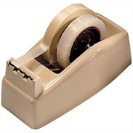 3M C22 Two-Roll Desktop Tape Dispenser core High-Impact Plastic Beige