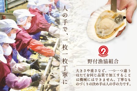 北海道 野付産 漁協直送 冷凍ホタテ 貝柱 特大 ホタテ 1kg（ ほたて 帆立 ホタテ 貝柱 北海道 野付 別海町 人気 ふるさと納税 ）