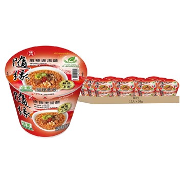 味丹 隨緣 麻辣燙湯麵 58g  12入