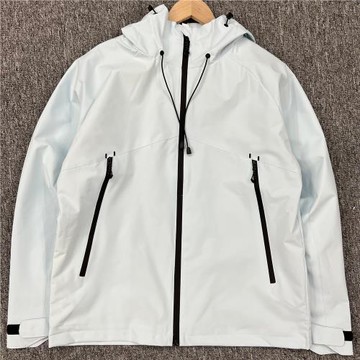 設計師線新款戶外防風防水沖鋒衣男女同款連帽夾克外套情侶登山服