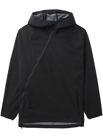 Post Archive Faction - off-centre hooded jacket - men - Polyester - L - Black