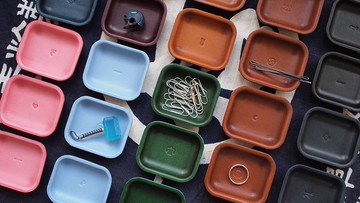 迷你皮革飾品盤 / 文具盤