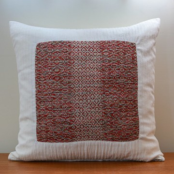 【守護之眼】手工梭織抱枕/靠枕-胭脂紅