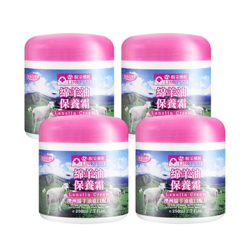 乳液 永騰嚴選 MIT綿羊油保養霜250mlx4罐(澳洲進口配方)
