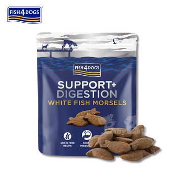 【倆寶貝精品館】海洋之星FISH4DOGS 機能強化魚餅-腸胃道(成犬) 225gｘ２入