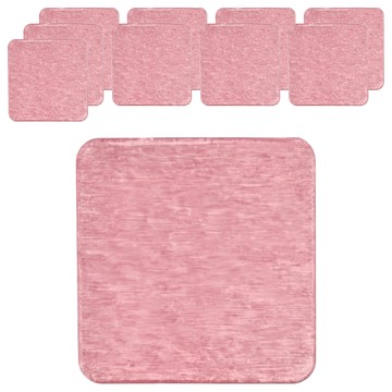 小麥購物 大理石硅藻土杯墊 G034 85g  10 x 10cm  10個  方形粉色