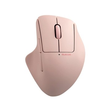 【日本ELECOM】Shellpha 靜音雙模人體工學5鍵滑鼠-粉(M)