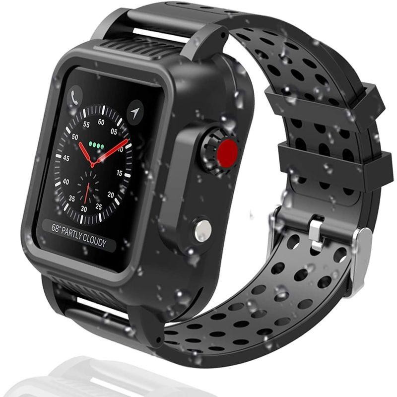 Miimall 対応 Apple Watch 6 SE 4 5 防水 バンド ケース アップル ...