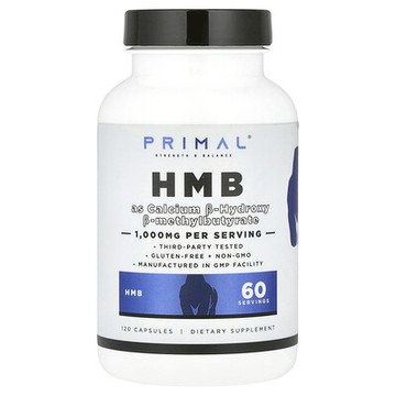 PrePrimal, HMB，120 粒膠囊（每粒膠囊 500 毫克）