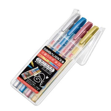 雄獅SIMBALION金屬色奇異筆MM-604/1.2mm/4色/盒