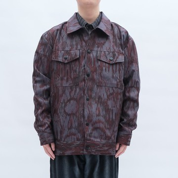 KAIKAI - MASQUERADE - 焰色提花牛仔外套