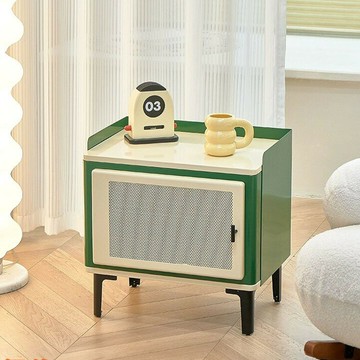 北歐復古床頭櫃床邊櫃網紅家用臥室收納櫃現代小戶型床邊小櫃子 雙11全館免運