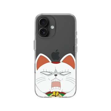 iPhone 16 Clear Case（相機按鈕） 透明 - DanDaDan 膽大黨 - 角色系列-高速婆婆(招財貓)飛踢